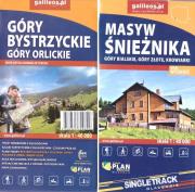 Okładka książki Mapa tur. - Ziemia Kłodzka na dwóch mapach