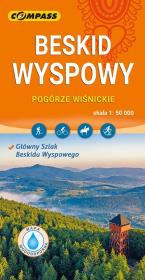 Okładka książki Mapa turystyczna - Beskid Wyspowy 1:50 000 lam