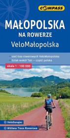 Mapa turystyczna - Małopolska na rowerze 1:100 000. Autor:   Praca zbiorowa. Dadada.pl Okładka książki Mapa turystyczna - Małopolska na rowerze 1:100 000