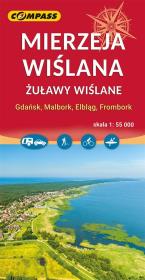 Mapa turystyczna - Mierzeja Wiślana 1:55 000. Autor:   Praca zbiorowa. Dadada.pl Okładka książki Mapa turystyczna - Mierzeja Wiślana 1:55 000