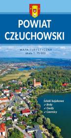 Mapa turystyczna - Powiat Człuchowski 1:75 000. Autor:   Praca zbiorowa. Dadada.pl Okładka książki Mapa turystyczna - Powiat Człuchowski 1:75 000