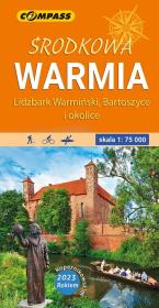 Mapa turystyczna - Środkowa Warmia lam. 1:75 000. Autor:   Praca zbiorowa. Dadada.pl Okładka książki Mapa turystyczna - Środkowa Warmia lam. 1:75 000