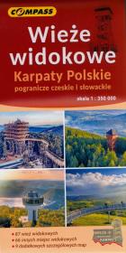 Okładka książki Mapa - Wieże widokowe Karpaty Polskie