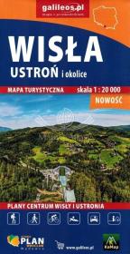 Mapa - Wisła, Ustroń i okolice 1:20 000. Autor:   Praca zbiorowa. Dadada.pl Okładka książki Mapa - Wisła, Ustroń i okolice 1:20 000