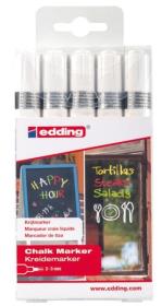 Opakowanie Marker kredowy 2-3mm biały 5szt