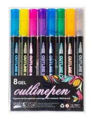 Opakowanie Marker outline Shine 8 kolorów