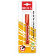 Opakowanie Marker permanentny Dong-a okrągła końcówka czerwony na blistrze