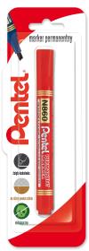 Marker permenentny z ściętą końcówka N860, czerwony x 1  blister. Wydawca: PENTEL. Dadada.pl Opakowanie Marker permenentny z ściętą końcówka N860, czerwony x 1  blister