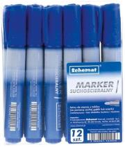 Opakowanie Marker suchościeralny okrągły niebieski (12szt)