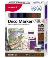 Opakowanie Markery akrylowe Deco Marker 6kol rich MONAMI