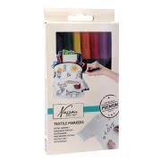 Markery do tkanin 8 kolorów. Wydawca: Grafix. Dadada.pl Opakowanie Markery do tkanin 8 kolorów