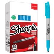 Opakowanie Markery permanentne fine niebieskie (12szt)