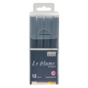 Opakowanie Markery permanentne z końcówką pędzelkową 12szt