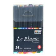 Opakowanie Markery permanentne z końcówką pędzelkową 24szt