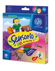 Opakowanie Masa plastyczna Astrafun Sensorio Kids Pixel 16 kolorów 1szt.mix