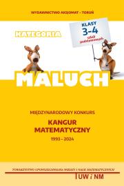 Matematyka z wesołym kangurem kategoria Maluch 202. Autor: Bobiński Zbigniew, Piotr Jędrzejewicz, Brunon Kam. Dadada.pl Okładka książki Matematyka z wesołym kangurem kategoria Maluch 202