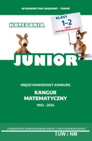 Okładka książki Matematyka z wesołym kangurem Poziom Junior 2024
