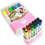 Mazaki ze stemplami 12 kolorów. Wydawca: PENWORD. Dadada.pl Opakowanie Mazaki ze stemplami 12 kolorów