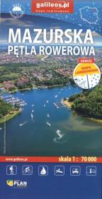 Okładka książki Mazurska Pętla Rowerowa 1:70 000 laminowana