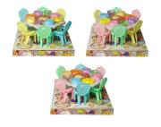 Opakowanie Mebelki dla lalek: stół, 6 krzesłek, akcesoria MIX