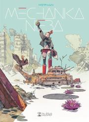 Mechanika nieba. Autor: Merwan. Dadada.pl Okładka książki Mechanika nieba