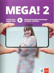 Mega! 2 podręcznik. Autor: Claudia Brass. Dadada.pl Okładka książki Mega! 2 podręcznik