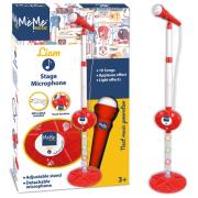 Opakowanie MeMe Music Mikrofon sceniczny ze statywem czerwony