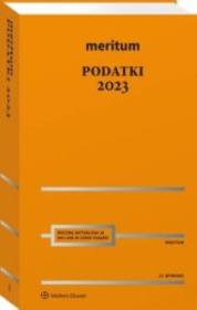 Okładka książki Meritum Podatki 2023