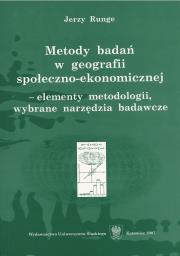 Okładka książki Metody badań w geografii społeczno-ekonomicznej...