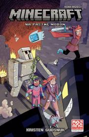 Minecraft T.3 Na pastwę mobów. Autor: Kristen Gudsnuk, Anna Hikiert-Be. Dadada.pl Okładka książki Minecraft T.3 Na pastwę mobów