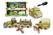 Opakowanie Mini farma traktor z przyczepą do skręcania