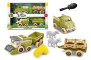 Opakowanie Mini farma traktor z przyczepą do skręcania