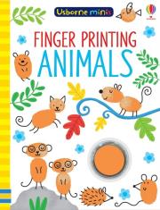 MINIS FINGER PRINTING ANIMALS. Autor: Sam Smith. Dadada.pl Okładka książki MINIS FINGER PRINTING ANIMALS