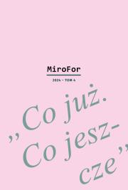 Okładka książki MiroFor 2024 / tom 4: „Co już. Co jeszcze”