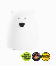 Opakowanie Miś mały lampka silikonowa biała