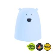 Opakowanie Miś mały lampka silikonowa niebieska