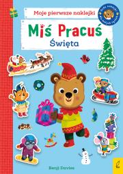 Okładka książki Miś Pracuś Święta Książka z naklejkami