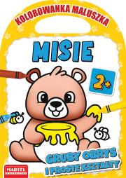 Misie. Kolorowanka maluszka. Autor: HUBERT WŁODARCZYK. Dadada.pl Okładka książki Misie. Kolorowanka maluszka
