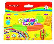 Modelina 30 g neon 6 kolorów. Wydawca: Keyroad. Dadada.pl Opakowanie Modelina 30 g neon 6 kolorów