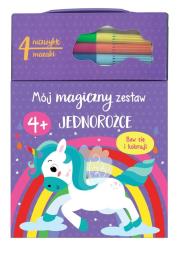 Mój magiczny zestaw. Jednorożce. Autor:   Praca zbiorowa. Dadada.pl Okładka książki Mój magiczny zestaw. Jednorożce