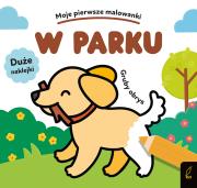 Moje pierwsze malowanki. W parku. Gruby obrys. Autor: Opracowanie zbiorowe. Dadada.pl Okładka książki Moje pierwsze malowanki. W parku. Gruby obrys