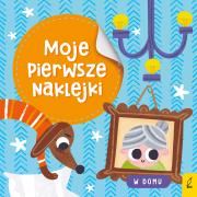 Moje pierwsze naklejki. W domu. Autor: Opracowanie zbiorowe. Dadada.pl Okładka książki Moje pierwsze naklejki. W domu