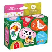 Okładka książki Moje zwierzątka Książeczka na kółeczku dla dzieci 12 mies.CzuCzu