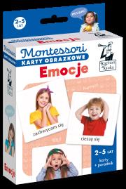 Montessori. Karty obrazkowe Emocje (2-5 lat). Kapitan Nauka. Autor: Dołhun Katarzyna. Dadada.pl Okładka książki Montessori. Karty obrazkowe Emocje (2-5 lat). Kapitan Nauka