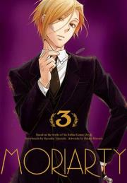 Moriarty. Tom 3. Autor: Ryosuke Takeuchi. Dadada.pl Okładka książki Moriarty. Tom 3