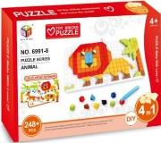 Opakowanie Mozaika 248 el. + 2 płytki - zwierzęta