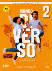 Mundo Diverso 2 A2 podręcznik + ćwiczenia. Autor: Alonso Encina, Corpas Jaime, Gambluch Carina. Dadada.pl Okładka książki Mundo Diverso 2 A2 podręcznik + ćwiczenia