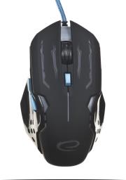 Okładka książki Mysz Esperanza Apache EGM403B (optyczna; 2400 DPI; kolor czarny)