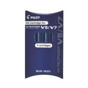 Opakowanie Naboje do V5/V7 niebieski 3szt PILOT