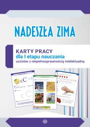 Nadeszła zima. Karty pracy. Autor: Naprawa Renata, Naprawa Renata Tanajewska Alicja. Dadada.pl Okładka książki Nadeszła zima. Karty pracy
